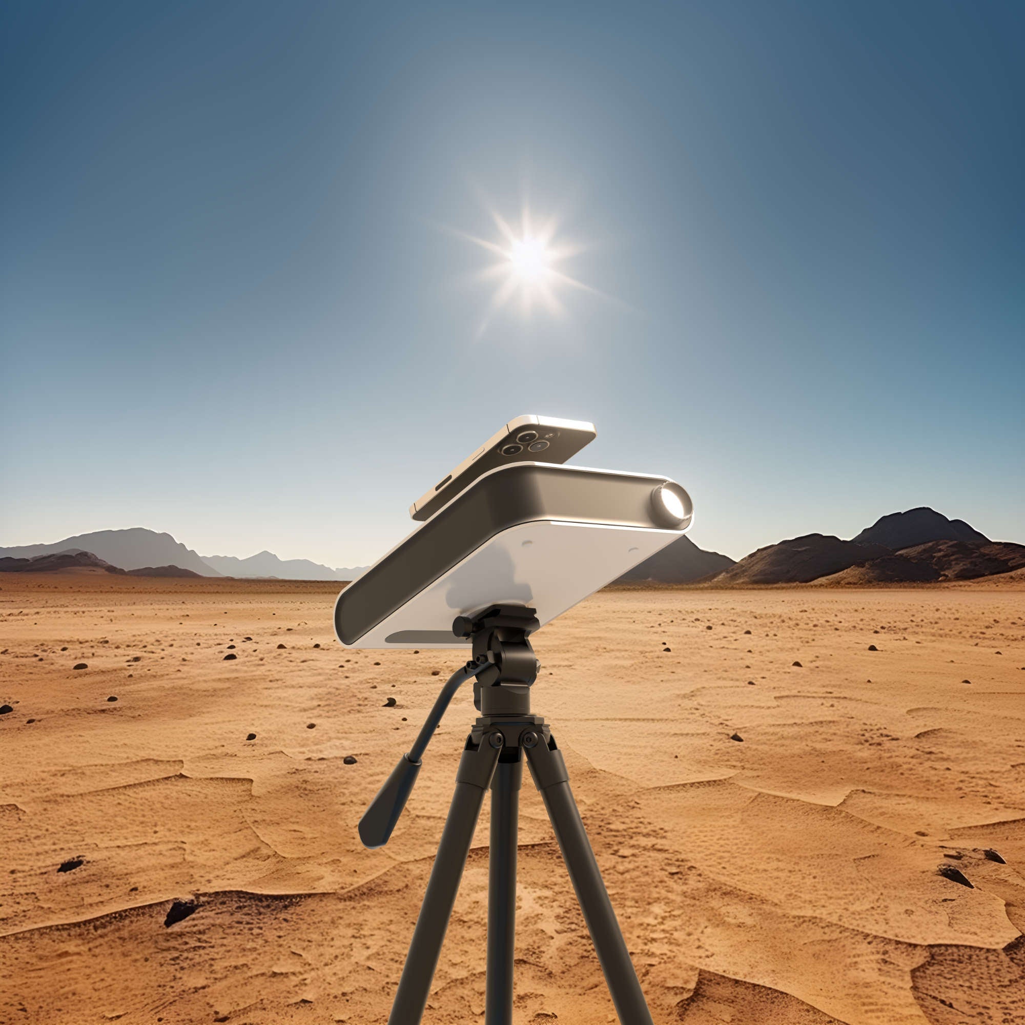 Hestia Smartphone-Based Telescope with Full-Size Tripod and Solar Filter
