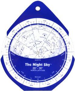 The Night Sky Planisphere SMALL Plastic 40 to 50 Degrees